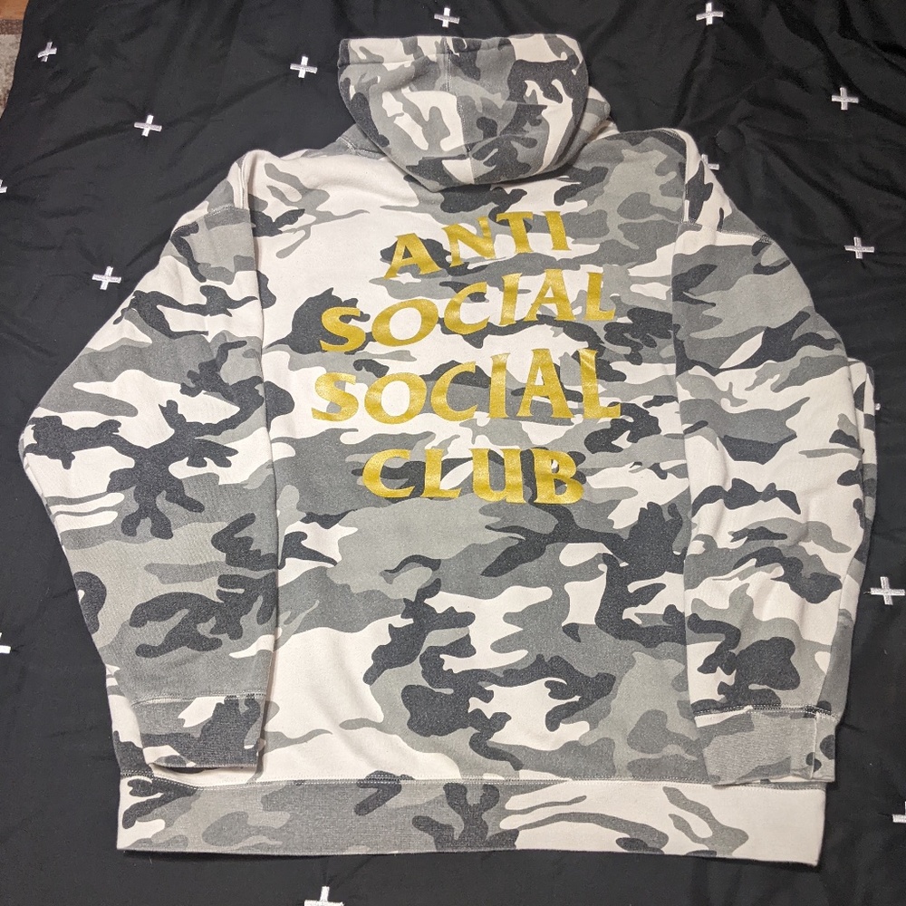 Anti Social Social Club Siberia Camo Hoodie Used preowned 2XL Double XXL